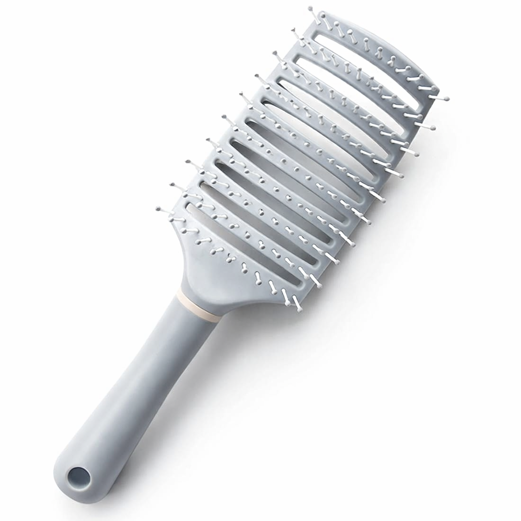 Ventilated paddle hair brush