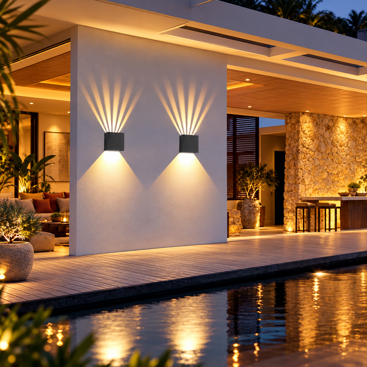 A plain wall becomes the feature