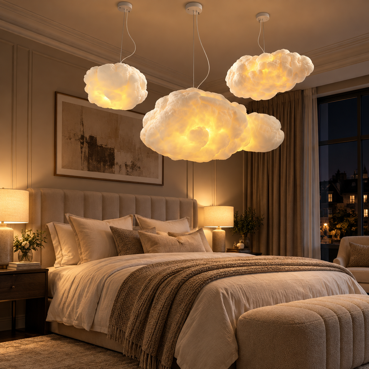 A ceiling piece, lit or unlit