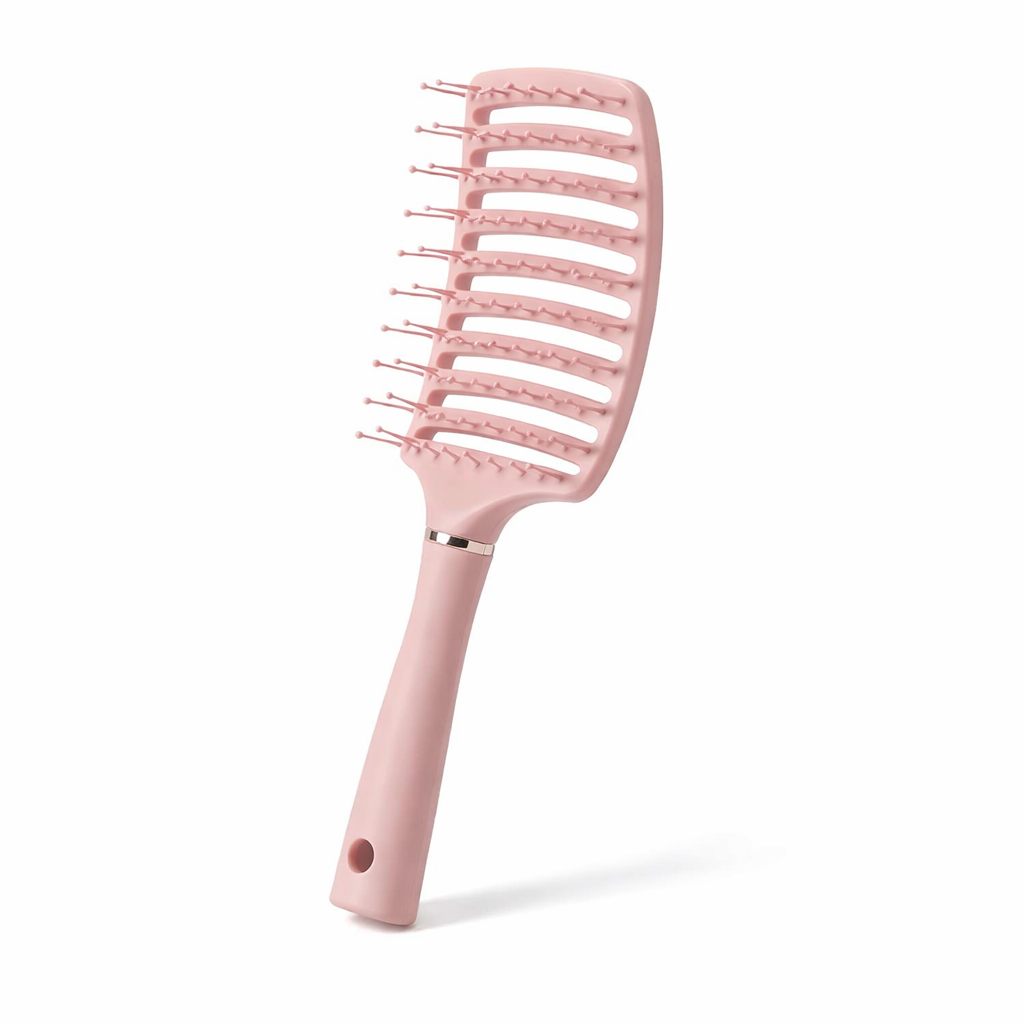 Ventilated paddle hair brush