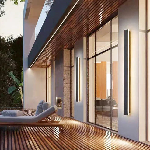 Long Outdoor Linear LED Wall Light