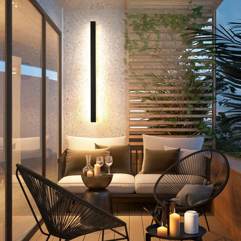 Long Outdoor Linear LED Wall Light