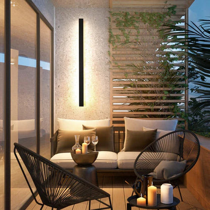 Long Outdoor Linear LED Wall Light