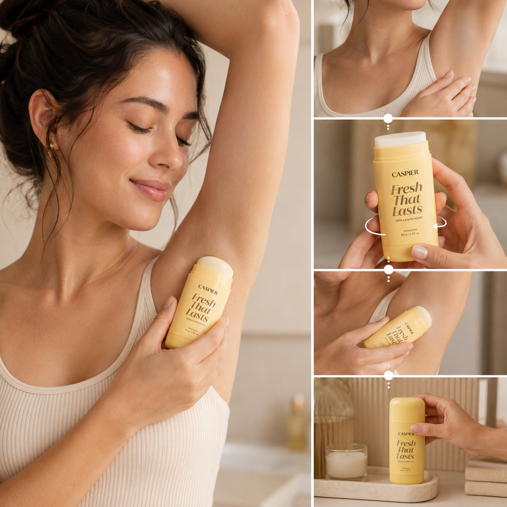 Apply to Clean, Dry Underarms