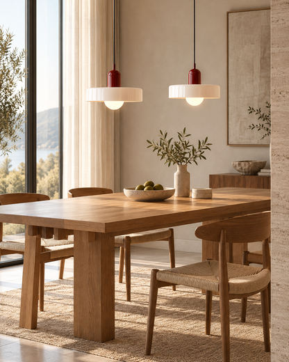 Bauhaus Ring Shade Glass Pendant Light