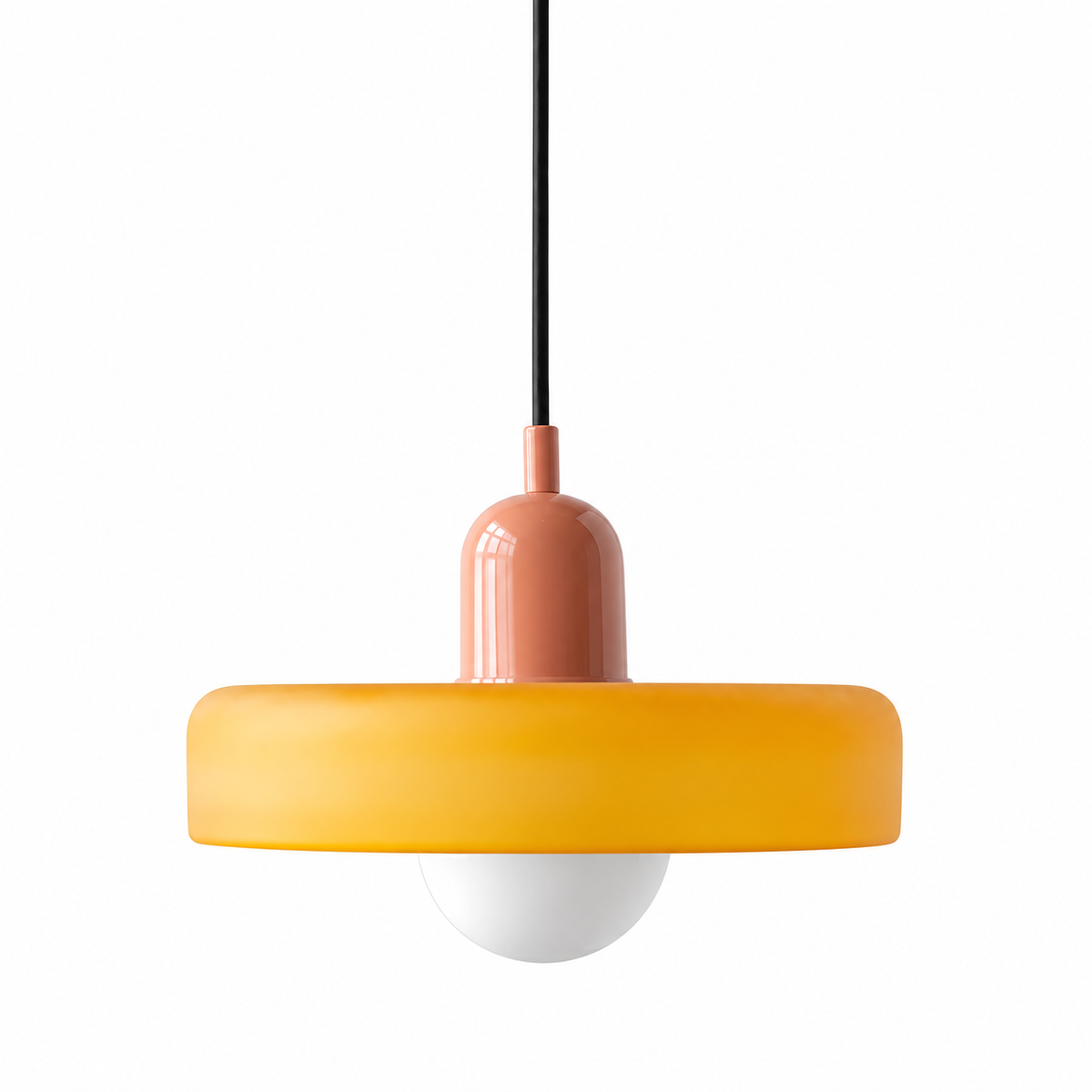 Bauhaus glass pendant light