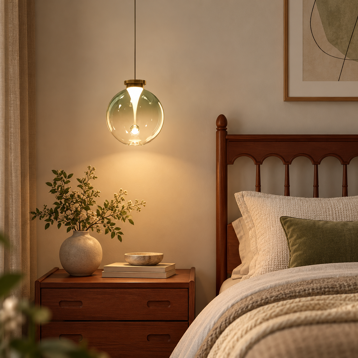 Glass Globe Pendant Light