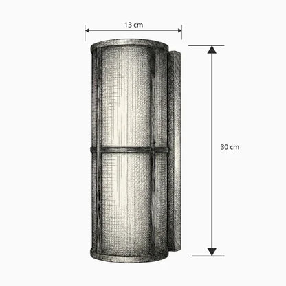 Fabric Cylinder Wall Lamp