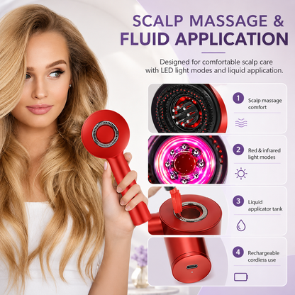 Scalp care applicator comb