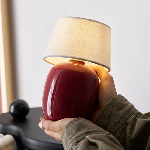 battery-lamp-with-fabric-shade
