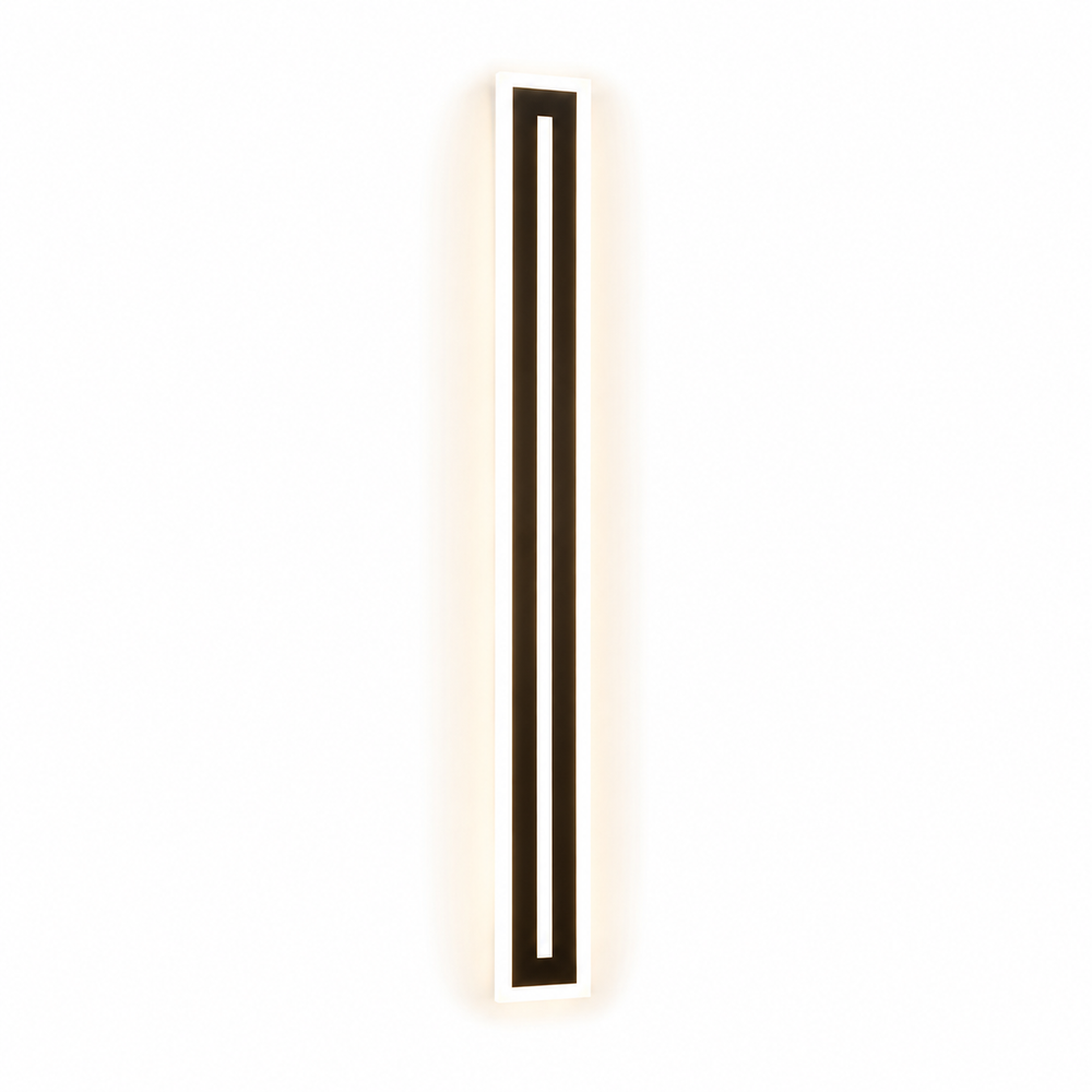 black vertical LED wall light
