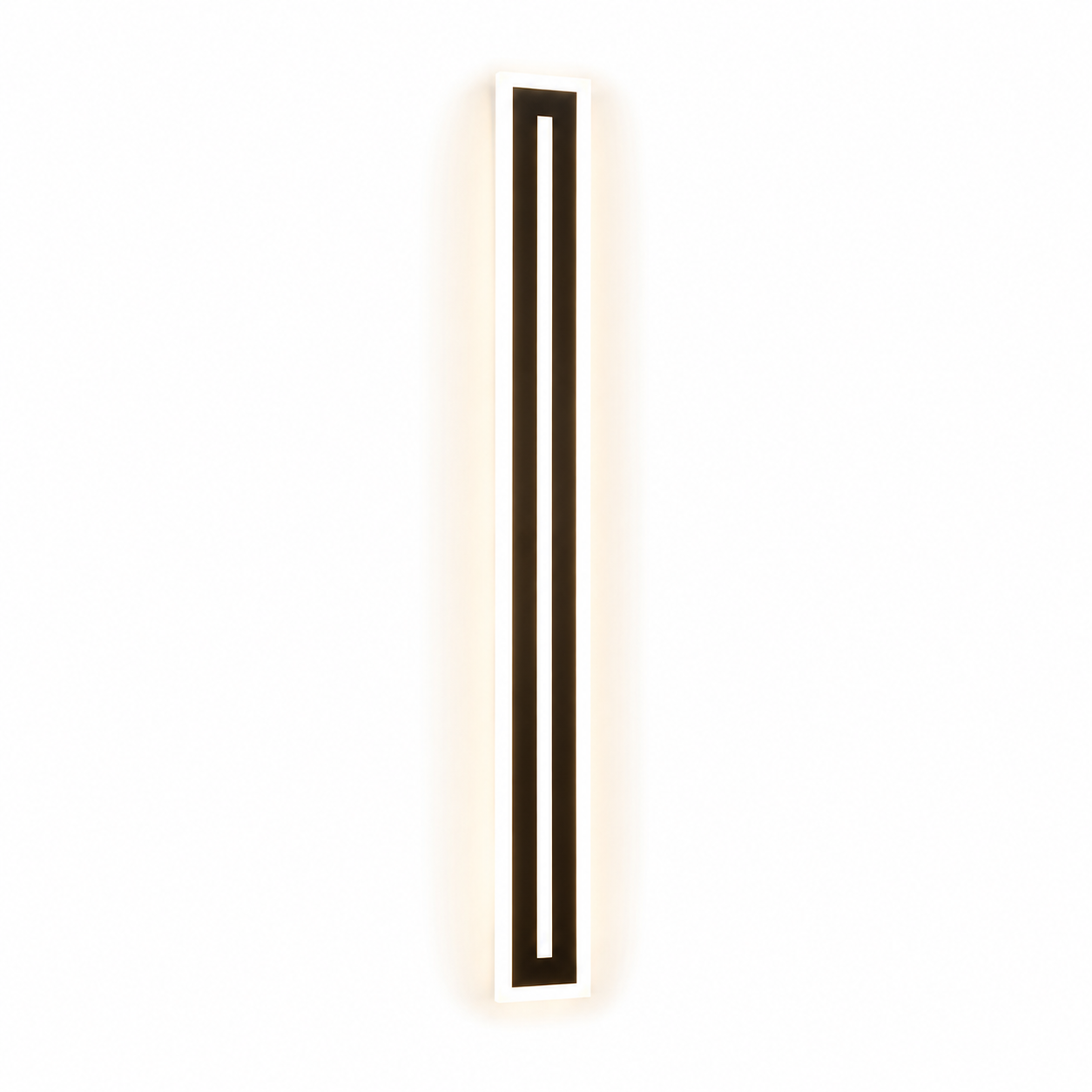 black vertical LED wall light
