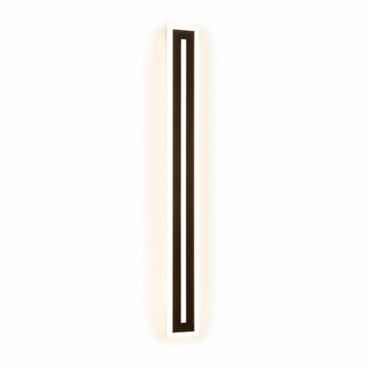black vertical LED wall light
