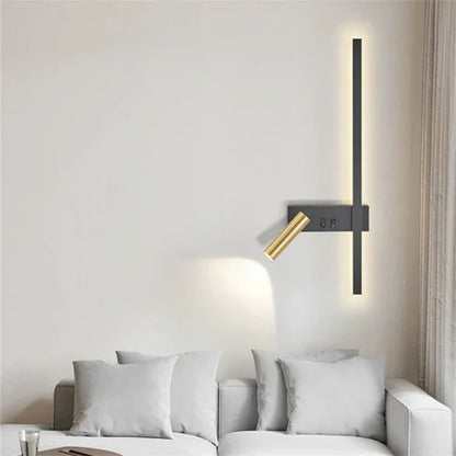 black wall mounted bedroom light
