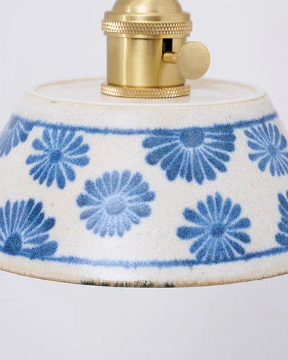 ceramic floral wall light
