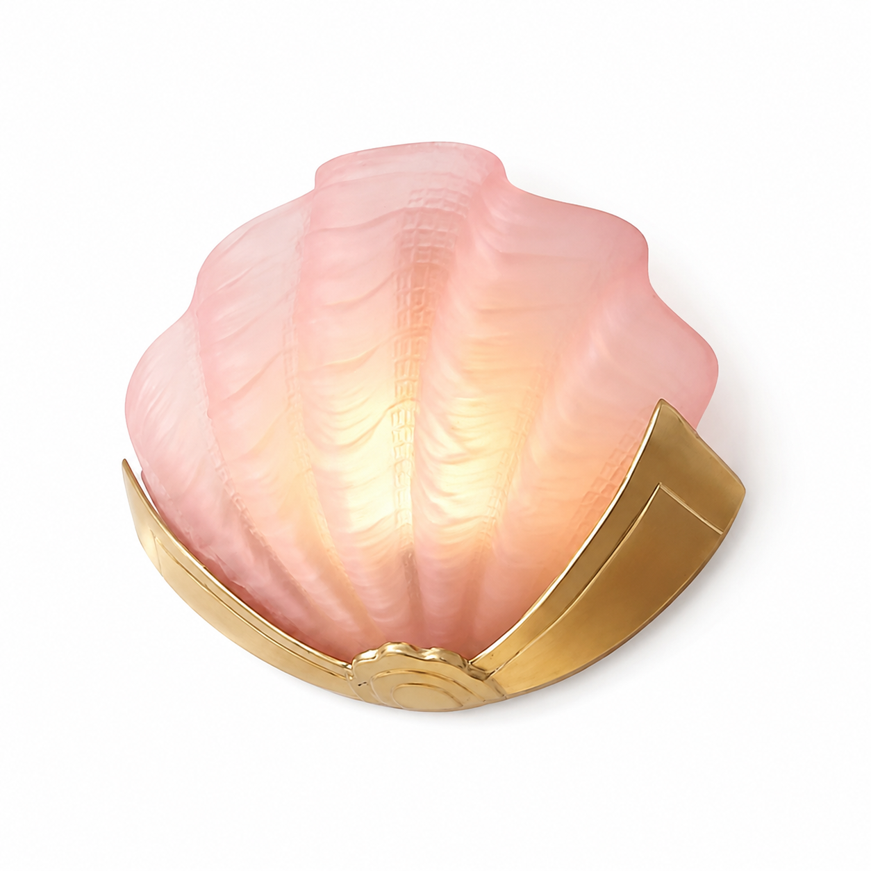 clear shell wall sconce