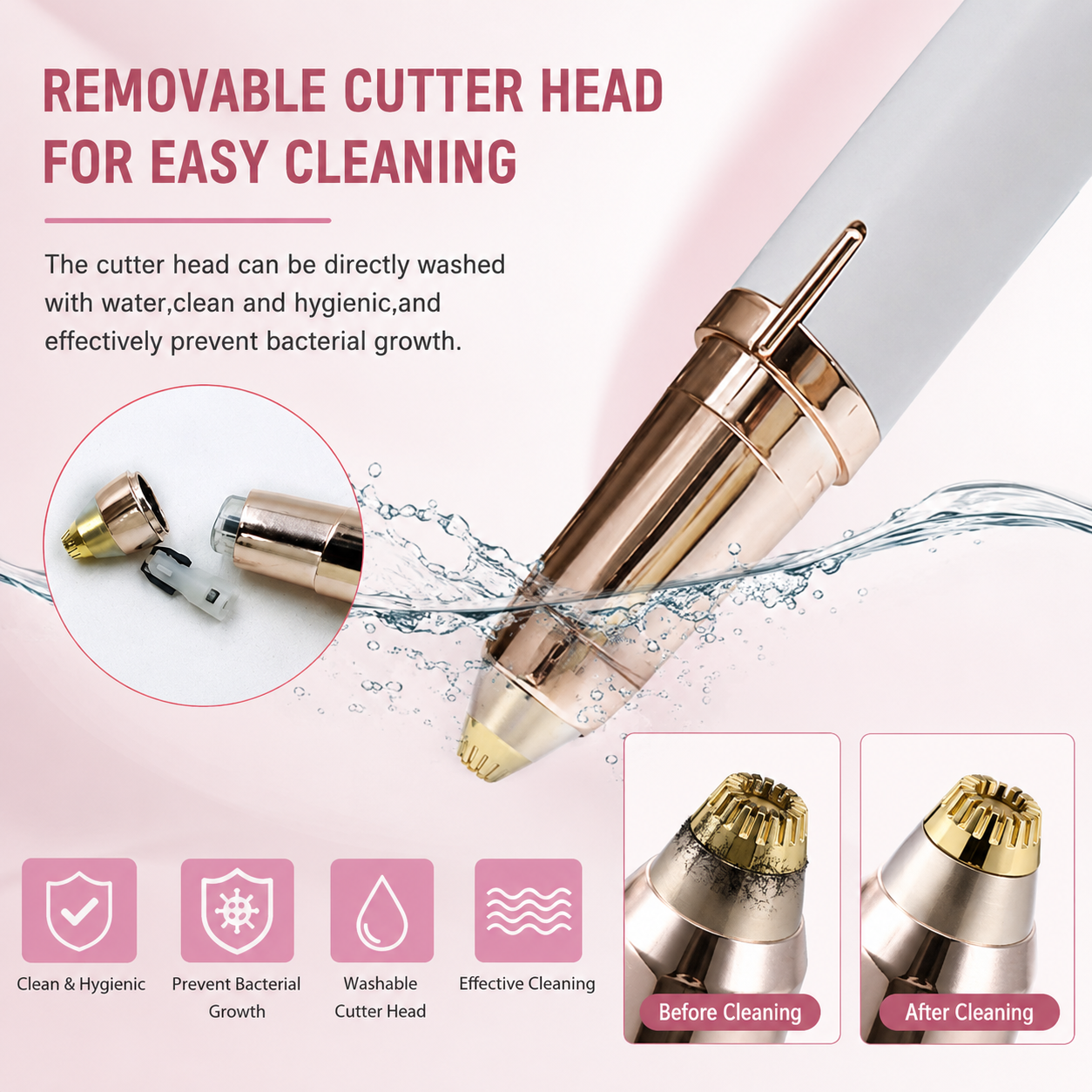 compact facial hair trimmer