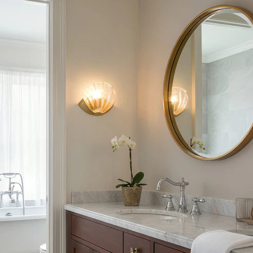 decorative shell wall lamp
