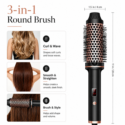 Hot air brush styler