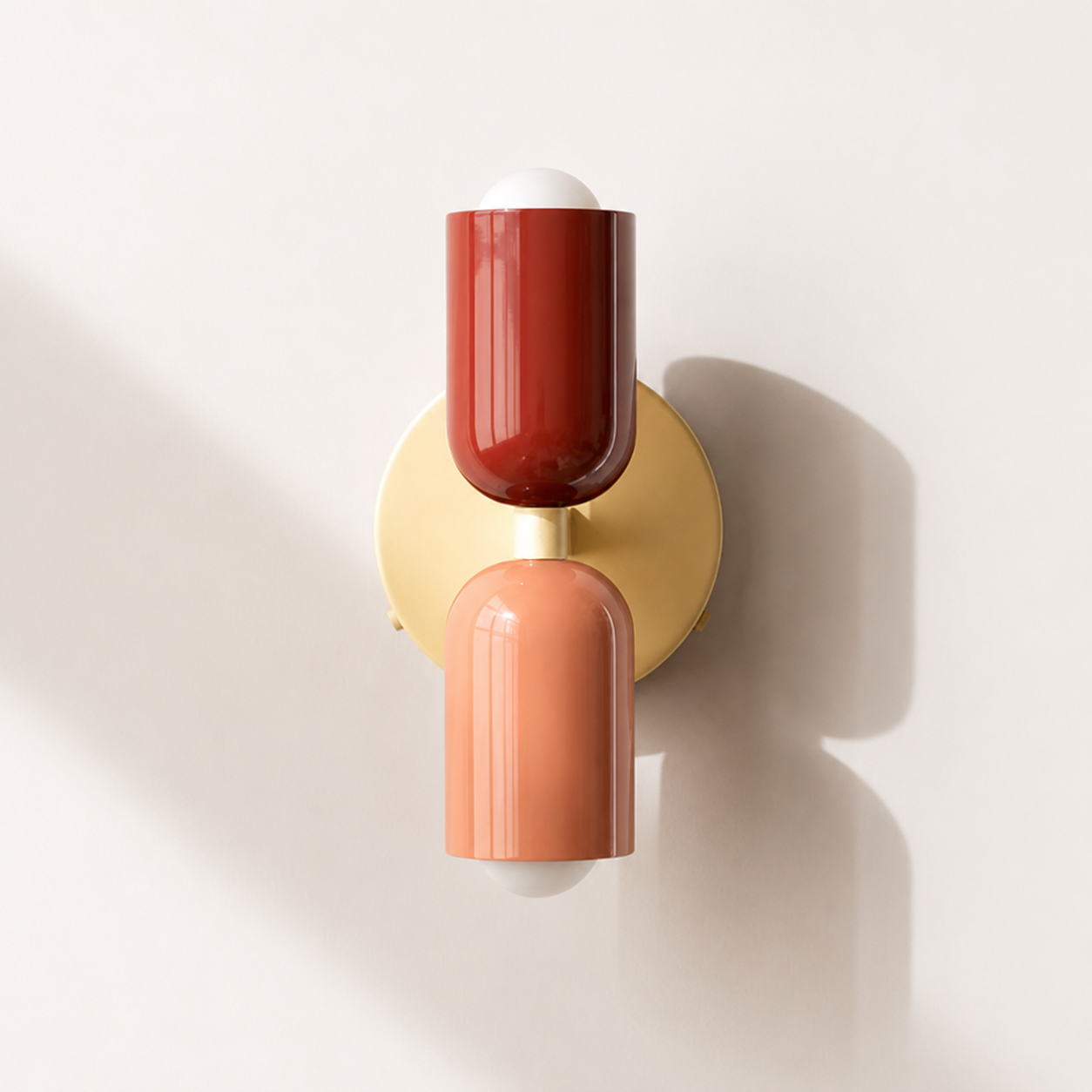 dual cylinder wall lamp
