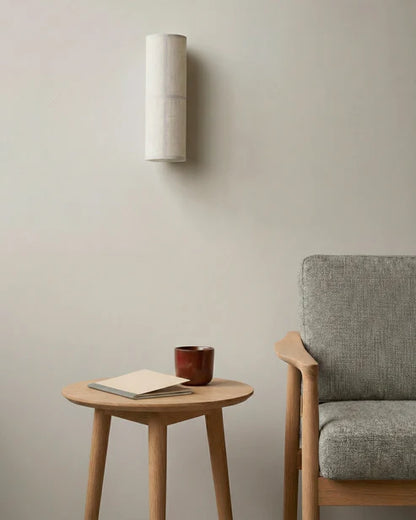 fabric shade wall light

