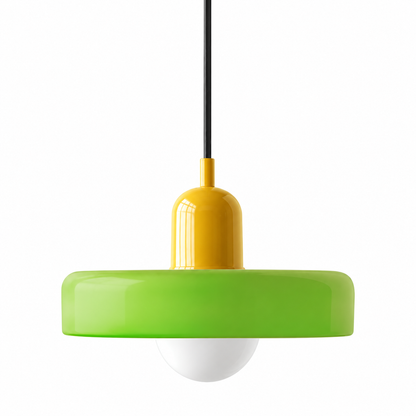 glass disc pendant light