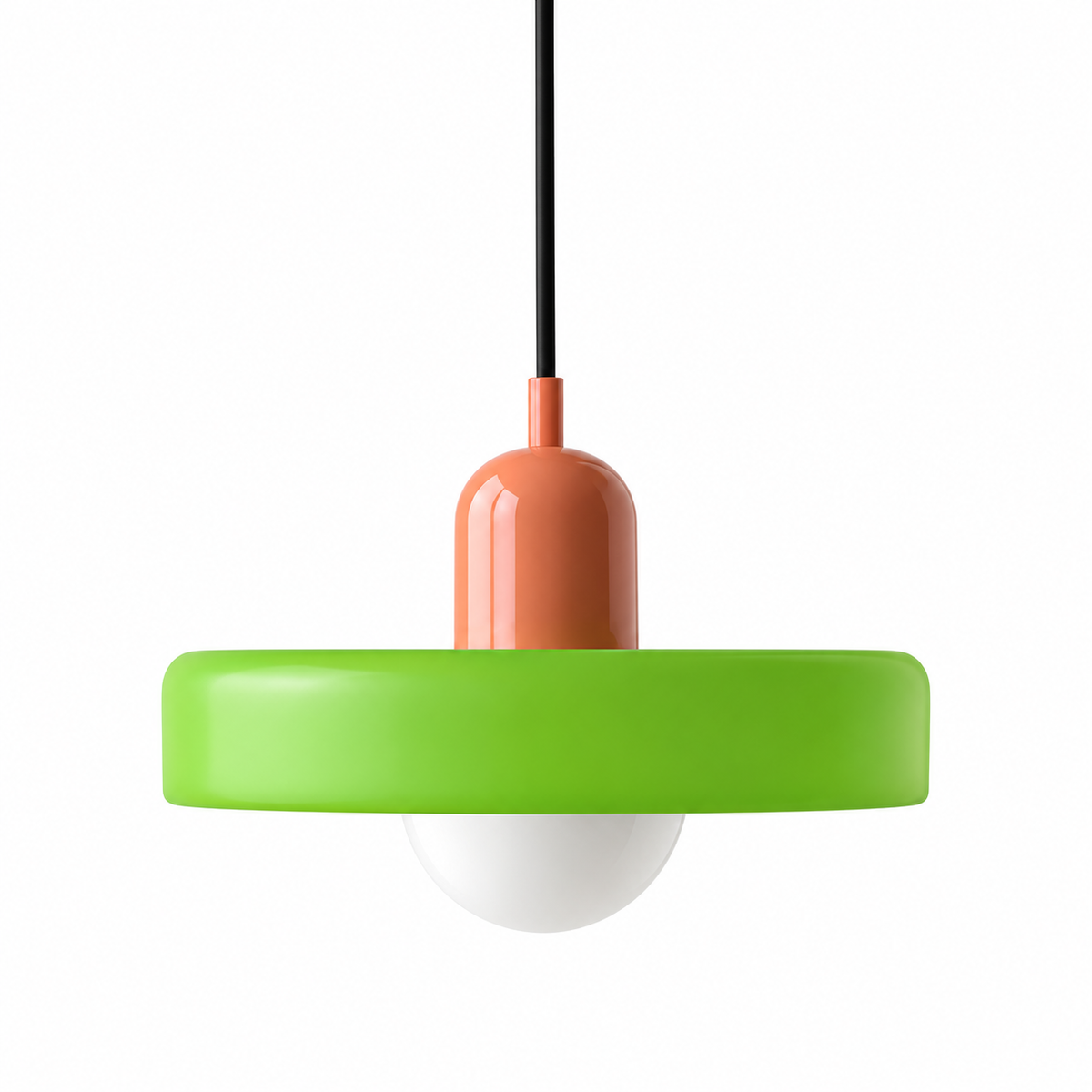 glass ring pendant light