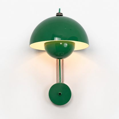glossy green wall lamp
