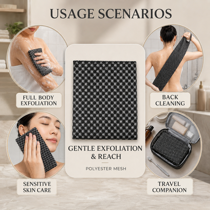 long back scrubber towel