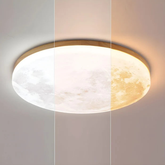 Low-profile round LED ceiling light