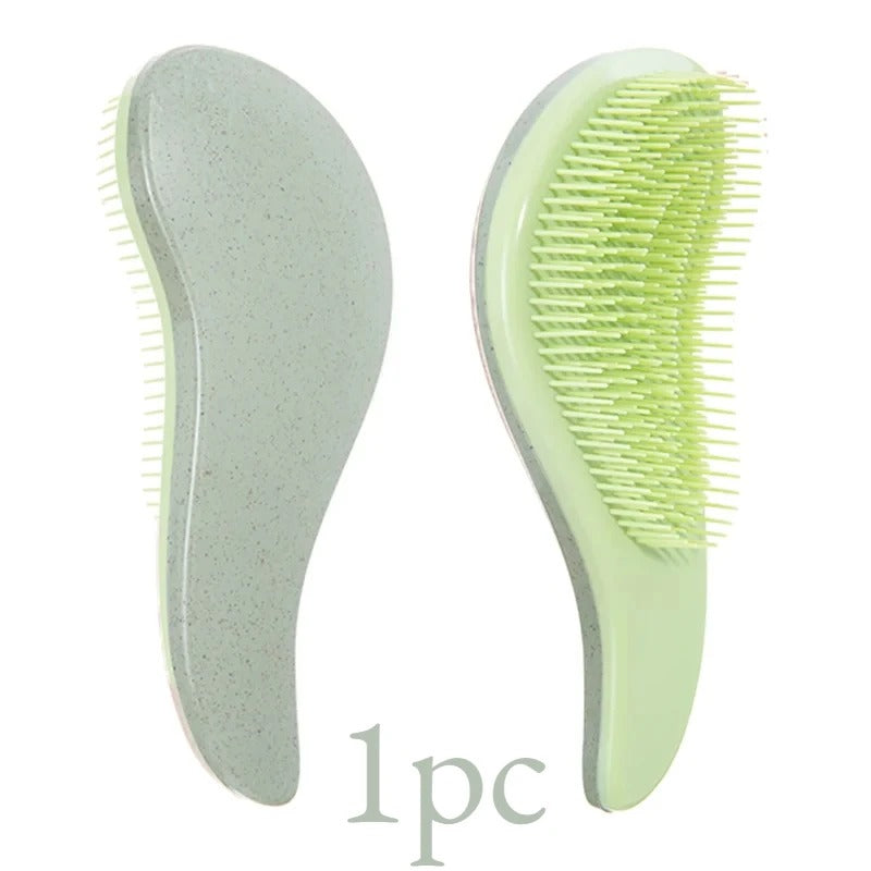 Compact detangling hair brush