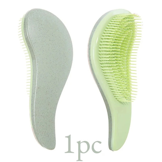 Compact detangling hair brush