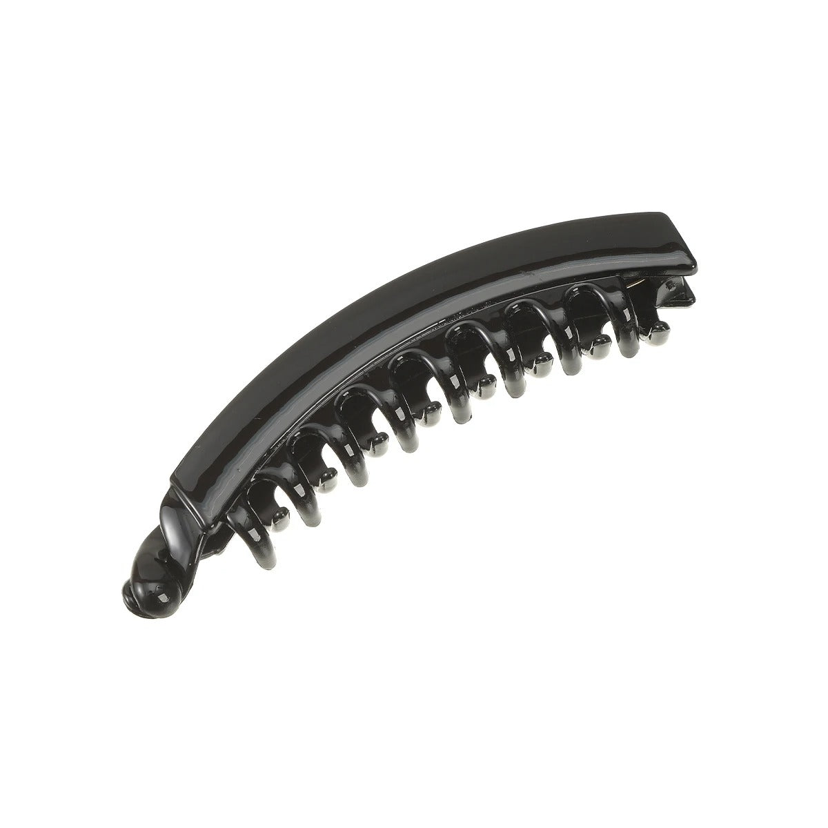 Curved hair claw clip