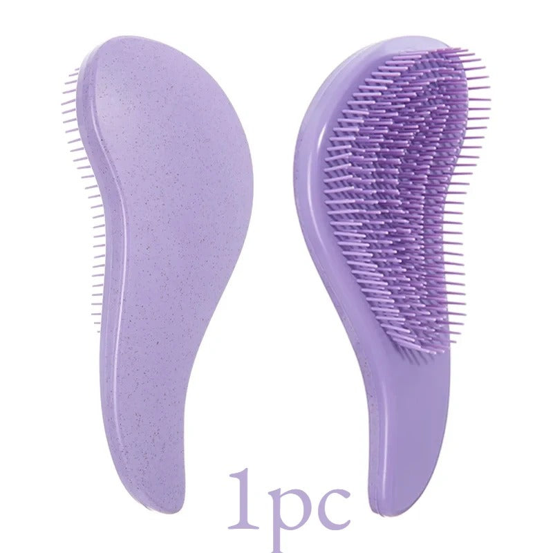 Compact detangling hair brush
