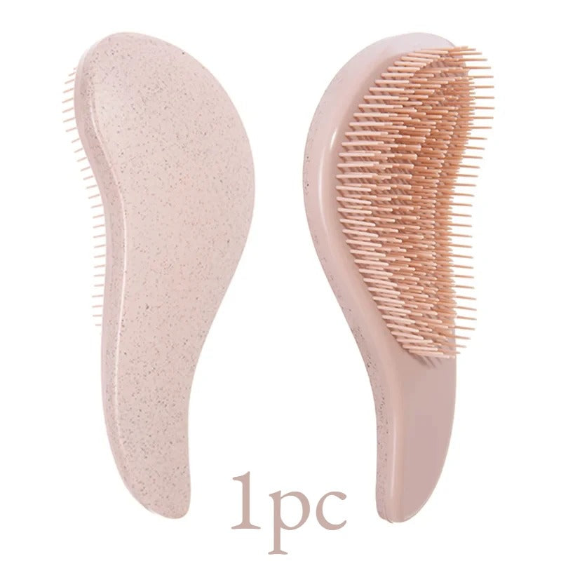 Compact detangling hair brush