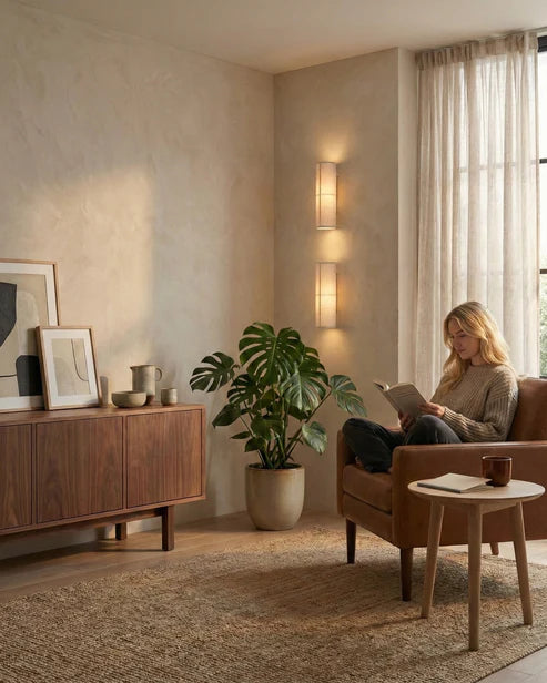 modern fabric wall sconce
