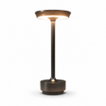 LED Table Lamp with Round Disc Shade