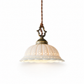 Perforated Porcelain Pendant Light