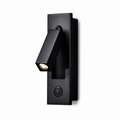Recessed LED Bedside Reading Light with Adjustable Arm