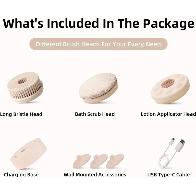 rechargeable body cleansing brush
