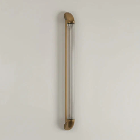 ribbed glass wall sconce
