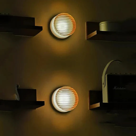 round LED wall light indoor