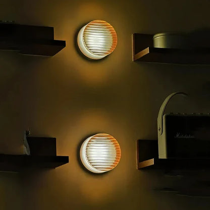 round LED wall light indoor