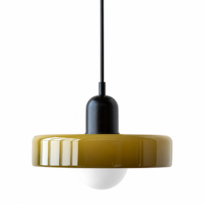 round glass shade pendant