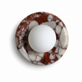 Round Marble Globe Wall Sconce