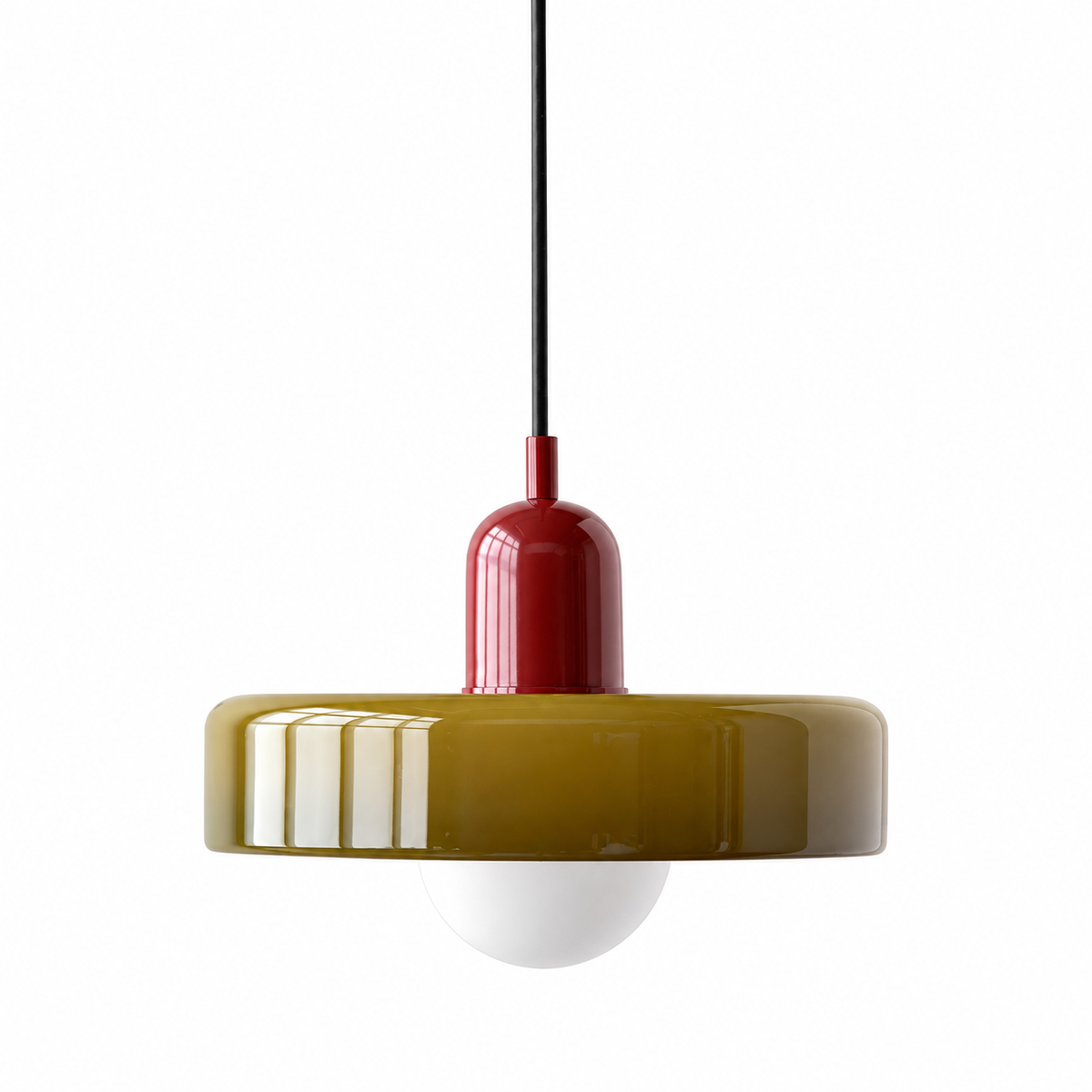 single glass pendant light