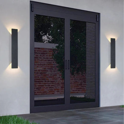 slim outdoor wall light
