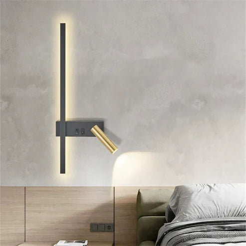 vertical LED wall light
