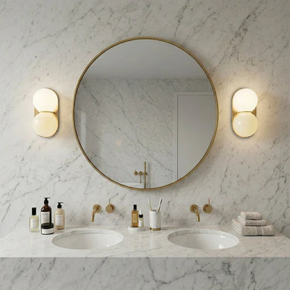 vertical globe wall sconce
