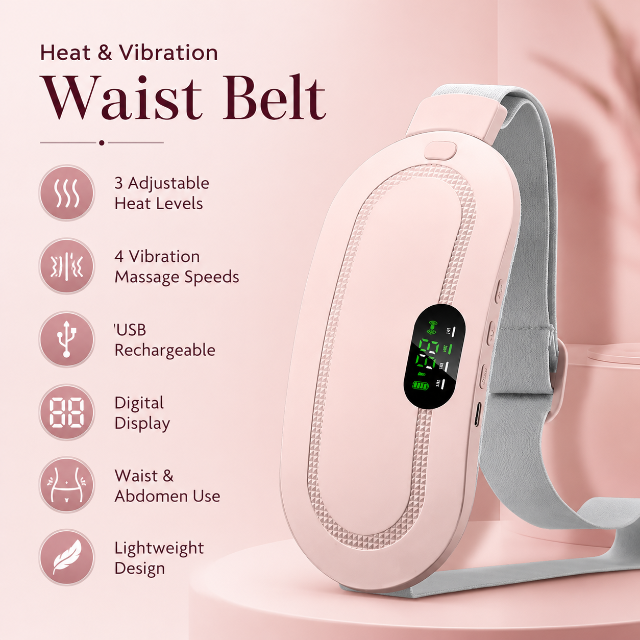 vibration massage waist belt